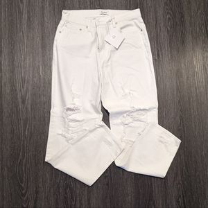 Pistols White Tattered Jeans